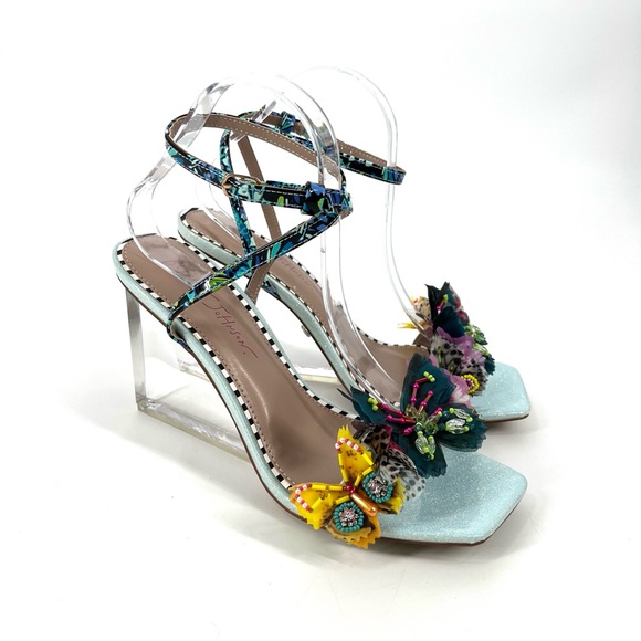 Betsey Johnson Kynlee Butterfly Embellished Wedge Sandals Size 10 - Picture 2 of 14